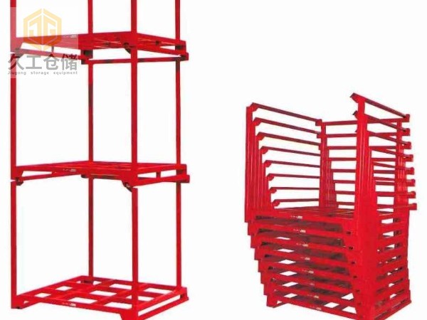 巧固架-堆垛架-南京久工倉儲設(shè)備-小型貨架-噴塑紅色巧固架-非標(biāo)定制