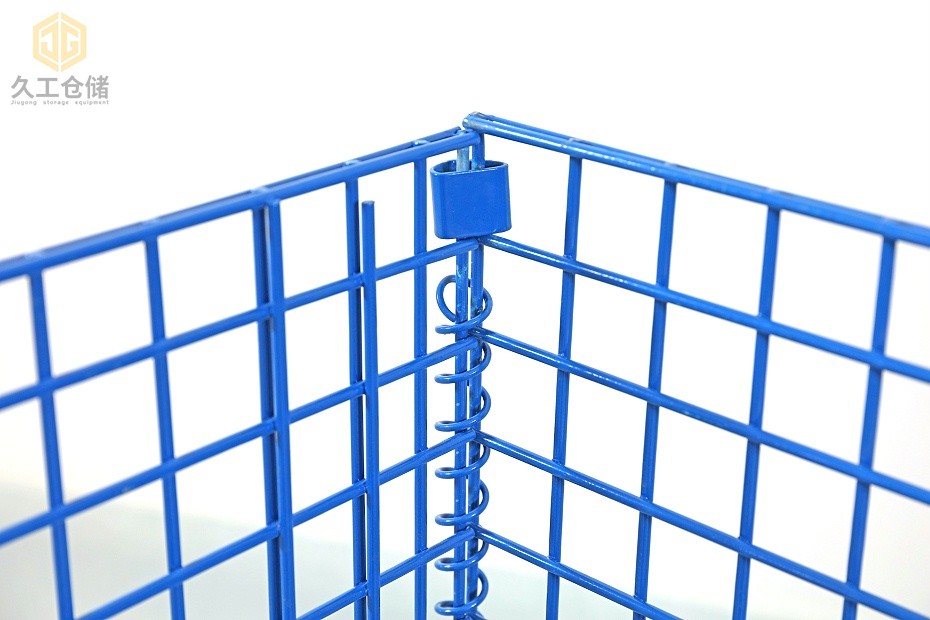 折疊式倉儲籠，噴塑倉儲籠解析，南京久工倉儲設(shè)備