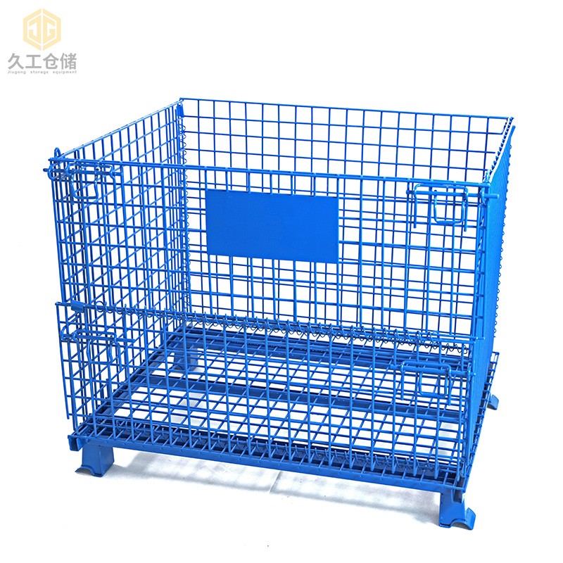 折疊式倉儲籠，噴塑倉儲籠解析，南京久工倉儲設(shè)備