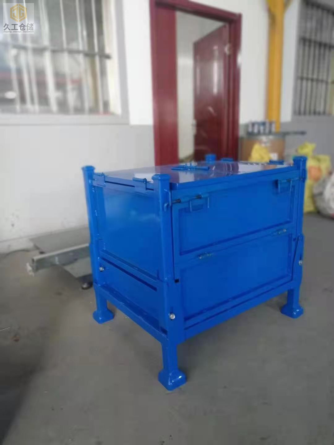 南京久工倉(cāng)儲(chǔ)設(shè)備-金屬周轉(zhuǎn)箱-鋼制料箱-可折疊網(wǎng)箱-固定料箱-鐵箱