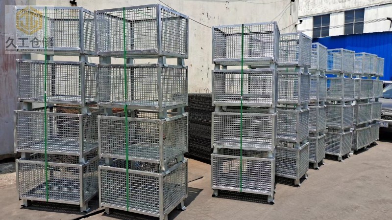 金屬周轉(zhuǎn)箱-角鋼鐵框-鋼制料框定制成品展示，南京久工倉儲設(shè)備，了解更多關(guān)注久工！