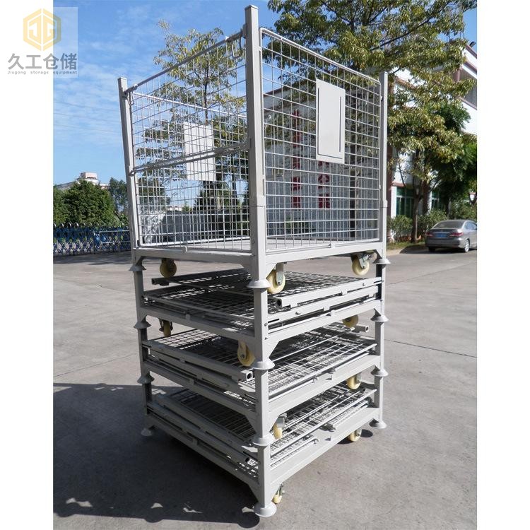 可折疊網(wǎng)箱，鋼制料箱，金屬周轉(zhuǎn)箱批發(fā)生產(chǎn)？南京久工倉儲設(shè)備