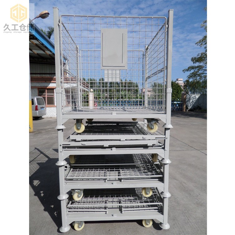 可折疊網(wǎng)箱，鋼制料箱，金屬周轉(zhuǎn)箱批發(fā)生產(chǎn)？南京久工倉儲設(shè)備