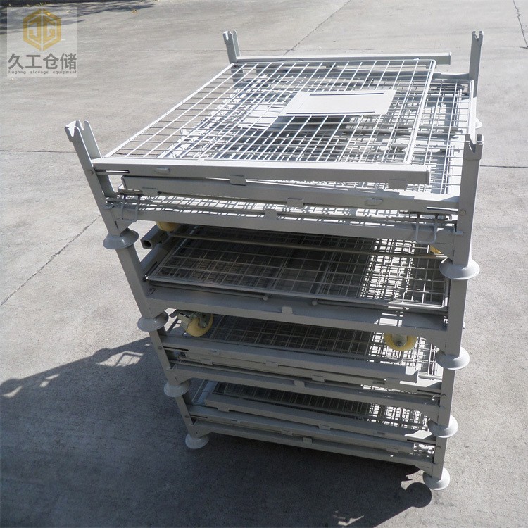 可折疊網(wǎng)箱，鋼制料箱，金屬周轉(zhuǎn)箱批發(fā)生產(chǎn)？南京久工倉儲設(shè)備
