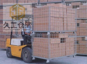 折疊式倉儲籠按需定制，南京倉儲籠廠家，久工倉儲籠