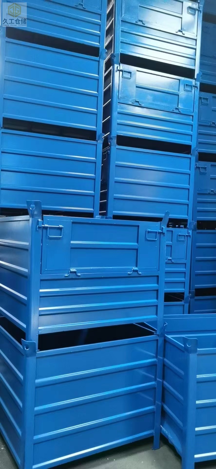 鐵皮箱，固定鐵箱-南京久工倉儲設(shè)備-鐵箱廠家直銷