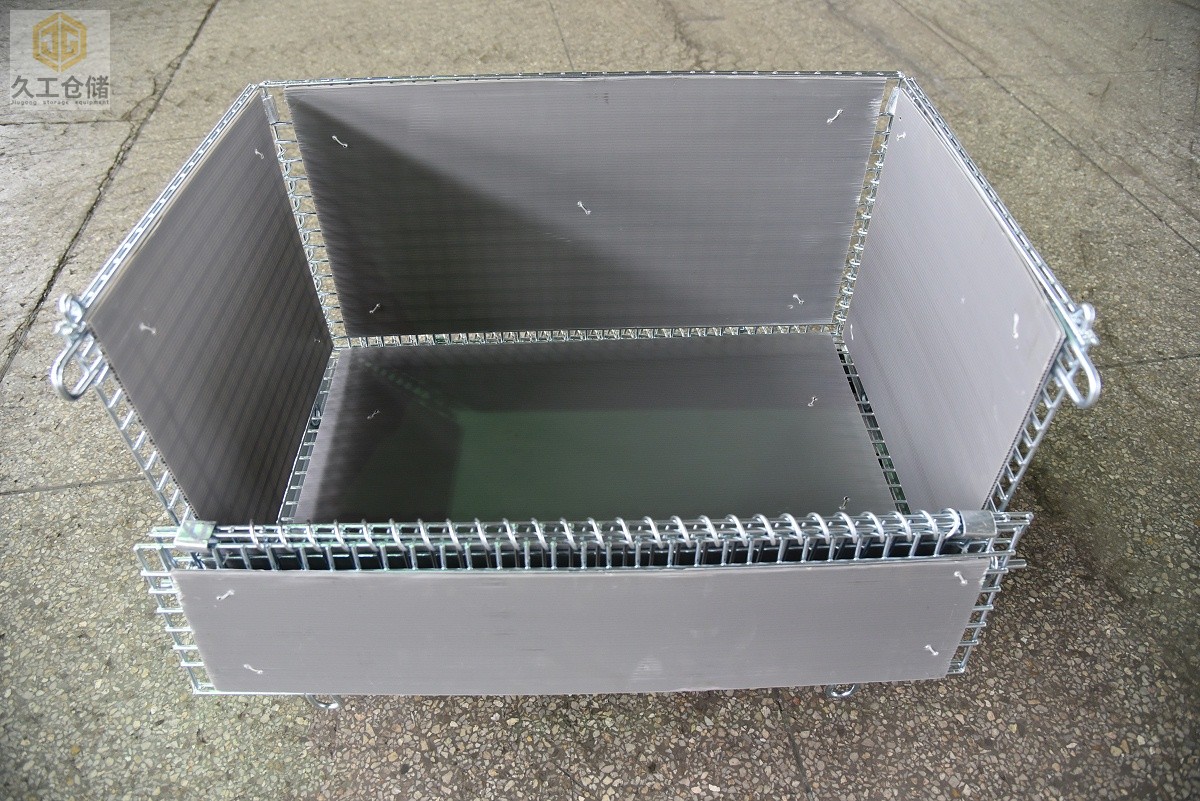 久工倉儲(chǔ)-中空板倉儲(chǔ)籠-灰色中空板-折疊式倉儲(chǔ)籠支持定制-南京倉儲(chǔ)籠廠家-久工倉儲(chǔ)籠