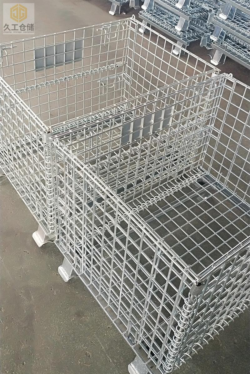 非標(biāo)折疊式倉儲籠的工藝精湛在哪里？南京久工倉儲籠廠家簡述！