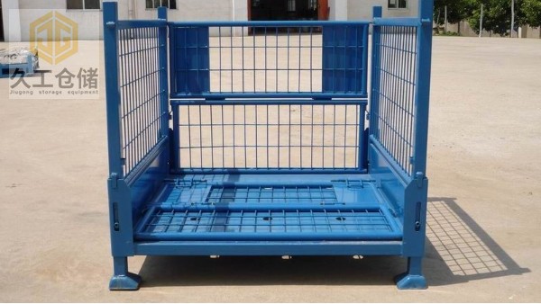 可折疊網箱鋼制料箱對企業(yè)倉儲管理有何影響？南京久工倉儲為大家解析