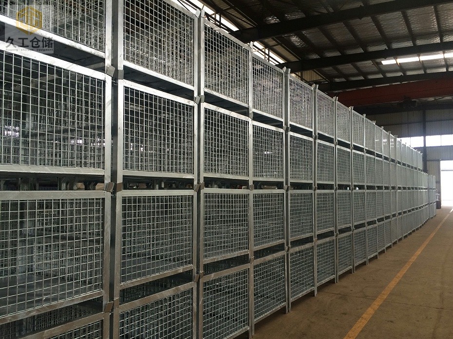 不可折疊料箱-鋼制料框-不可折疊網(wǎng)箱-南京久工倉儲設(shè)備