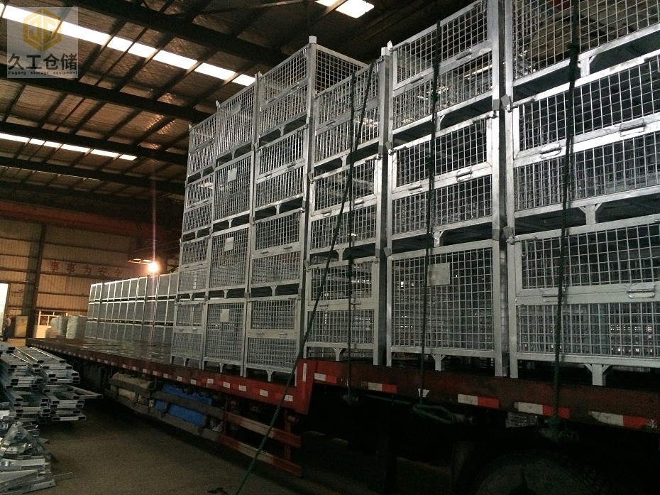 不可折疊料箱-鋼制料框-不可折疊網(wǎng)箱-南京久工倉儲設(shè)備