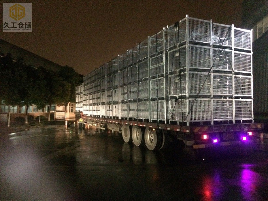 不可折疊料箱-鋼制料框-不可折疊網(wǎng)箱-南京久工倉儲設(shè)備