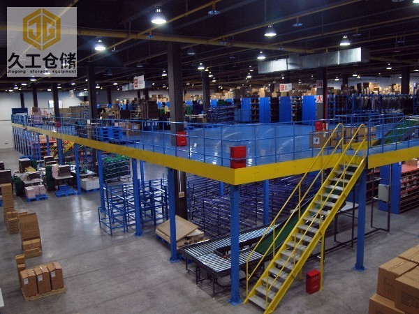 閣樓式貨架-貨架閣樓平臺-南京貨架-閣樓貨架-倉儲貨架-久工倉儲設(shè)備