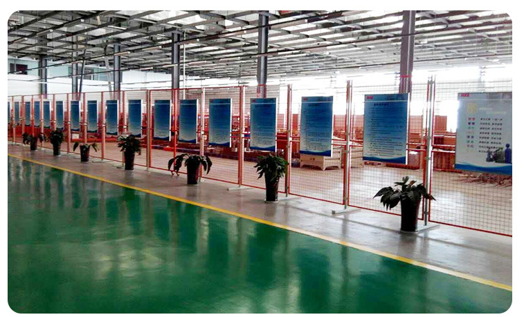 南京久工倉儲車間隔離網(wǎng)車間，車間隔離柵護欄網(wǎng)圍欄網(wǎng)實體工廠。