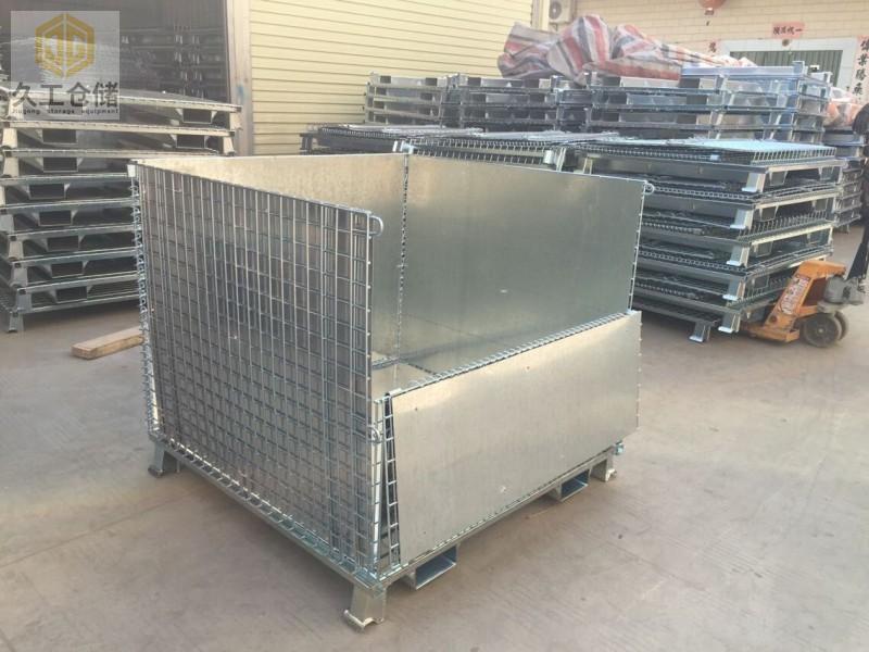 久工倉儲籠，折疊倉儲籠出口標(biāo)準(zhǔn)，電鍍與常規(guī)倉儲籠相比較-久工倉儲